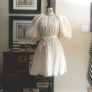 Cream backless BR Dress